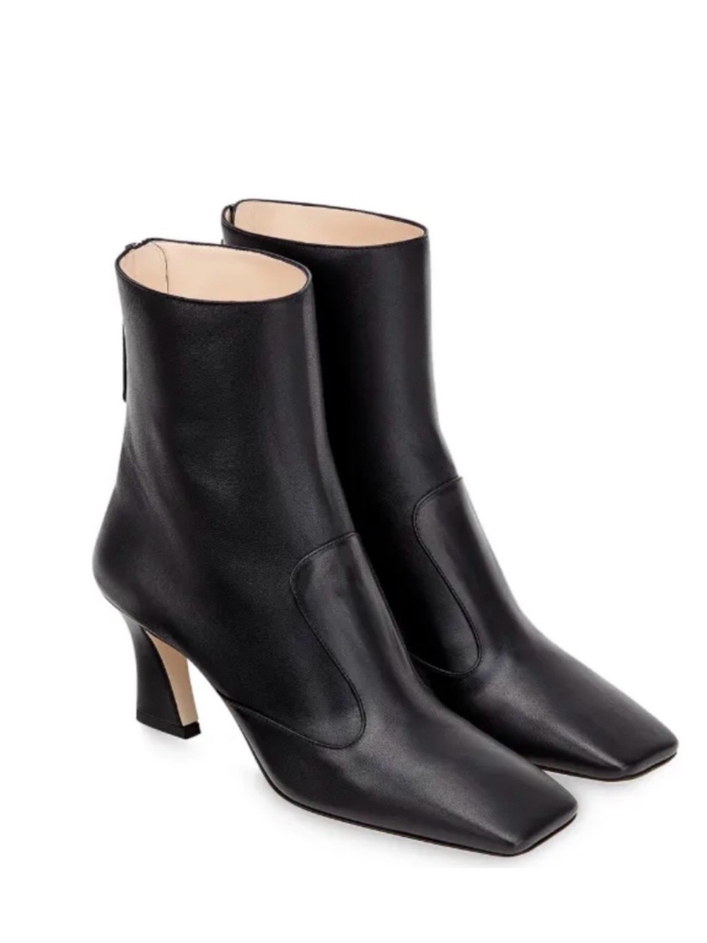 FENDI Tronchetto Napa Square Toe Booties